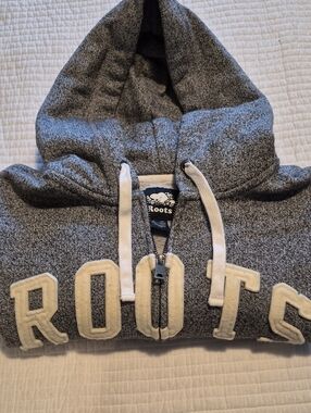 ROOTS Zip Hoodie Salt & Pepper Traditional Color S Men M Women